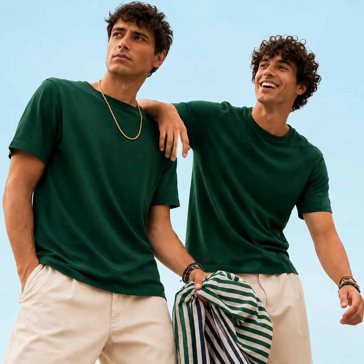 Double Down – Bottle Green and Bottle Green T-Shirt