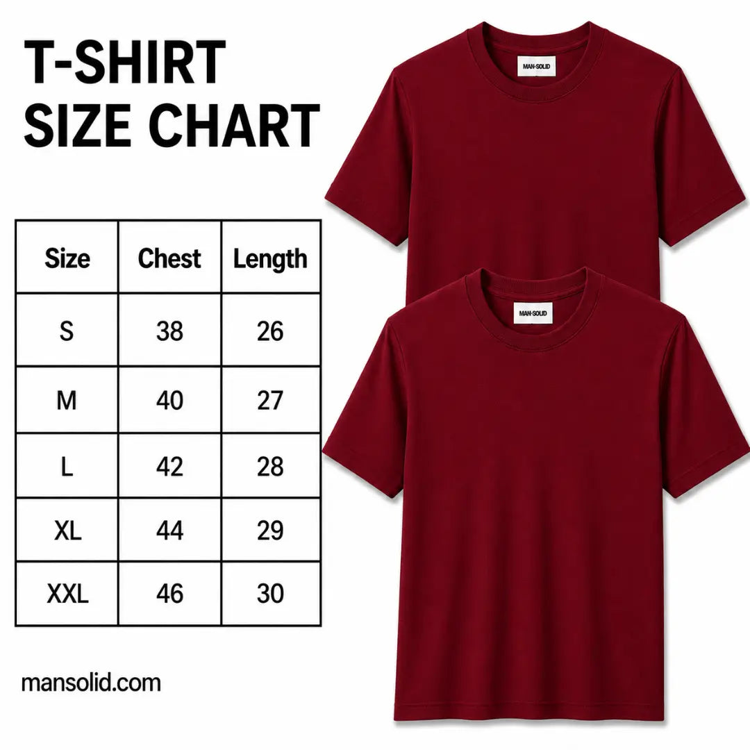 Double Down – Maroon and Maroon T-Shirt