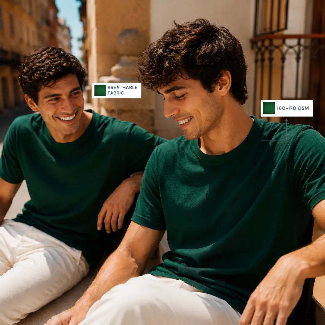 Double Down – Bottle Green and Bottle Green T-Shirt
