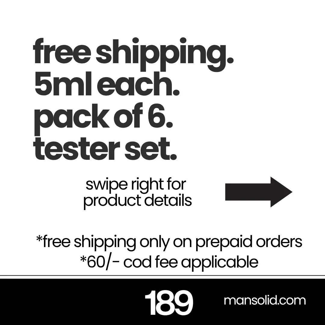 5 Ml Tester 2 (Pack of 6) - Man - Solid®