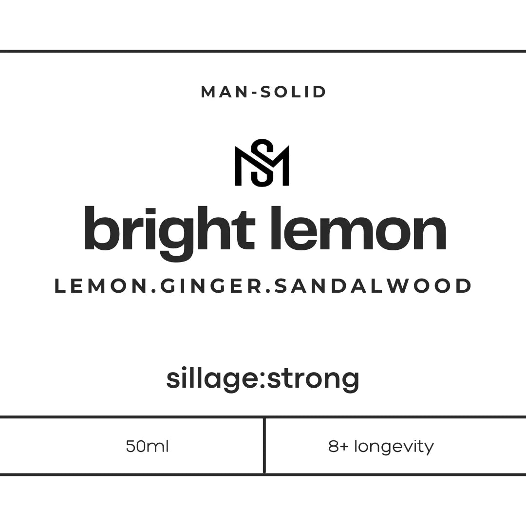 the description of mansolid bright lemon perfume