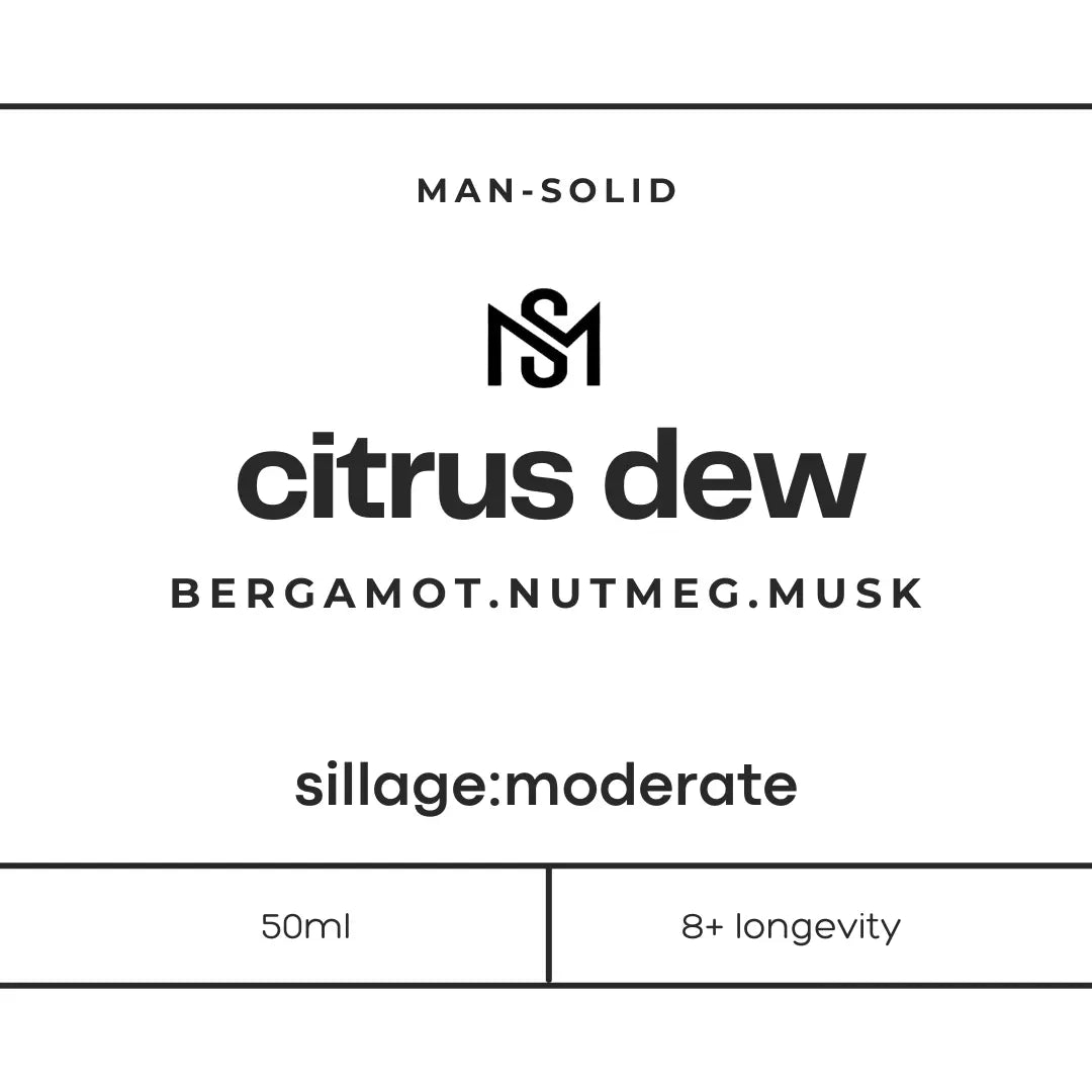 description of mansolid citrus dew 50 ml