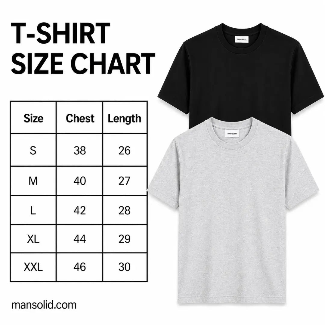 Double Down – Black and Grey Melange Cotton T-Shirt - Man-Solid®
