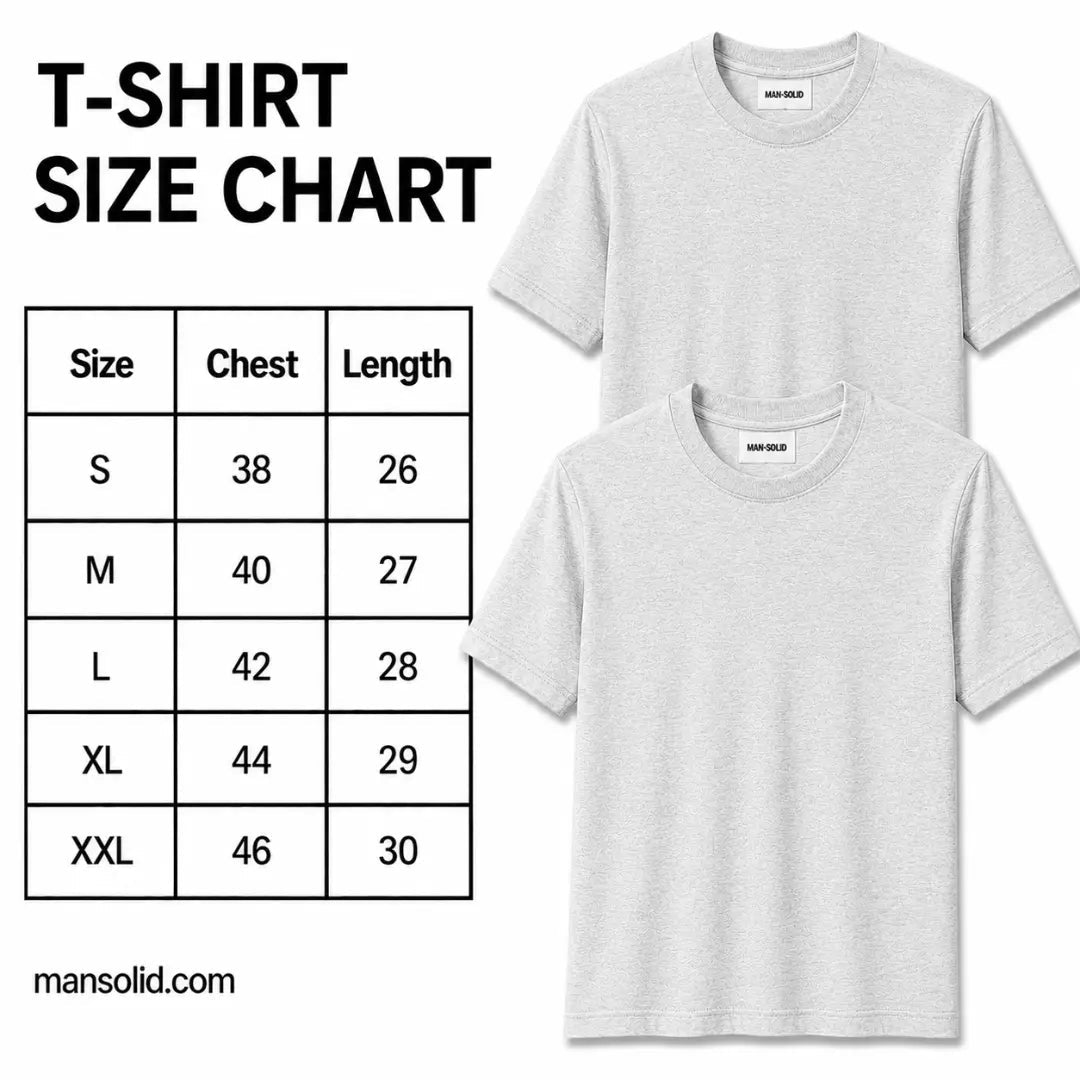 Double Down – Grey Melange and Grey Melange T-Shirt - Man-Solid®