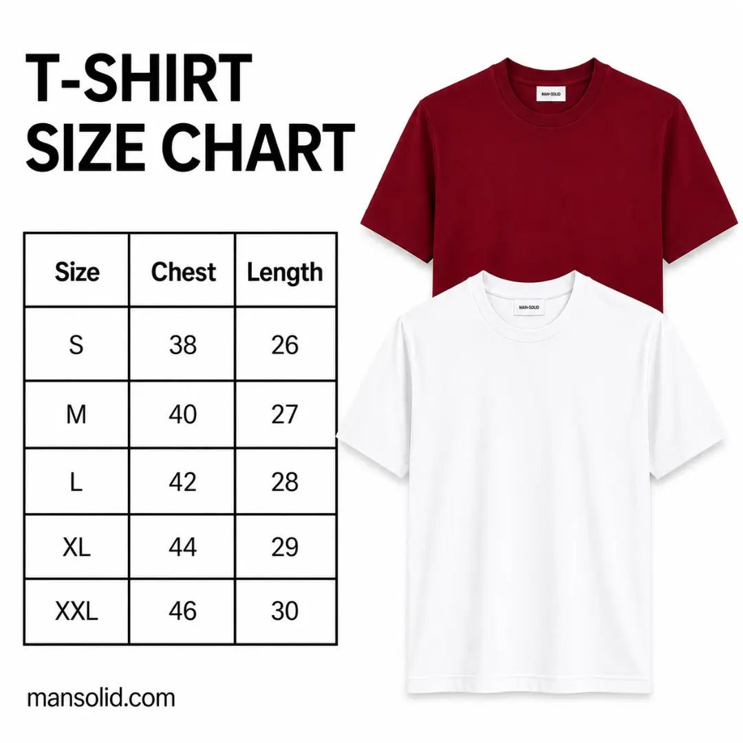 Double Down – White and Maroon Cotton T-Shirt - Man-Solid®