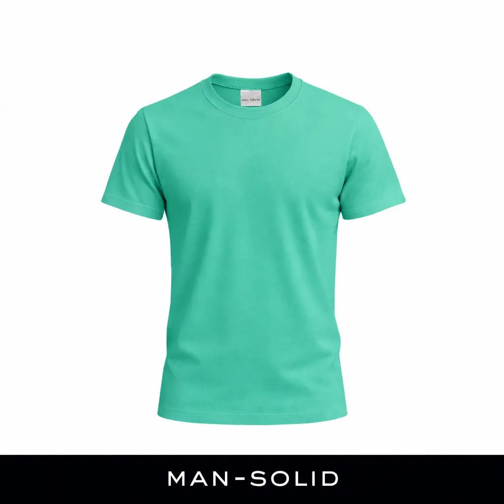 Man - Solid Aqua Green Dry Fit Active T-Shirt - Man - Solid®