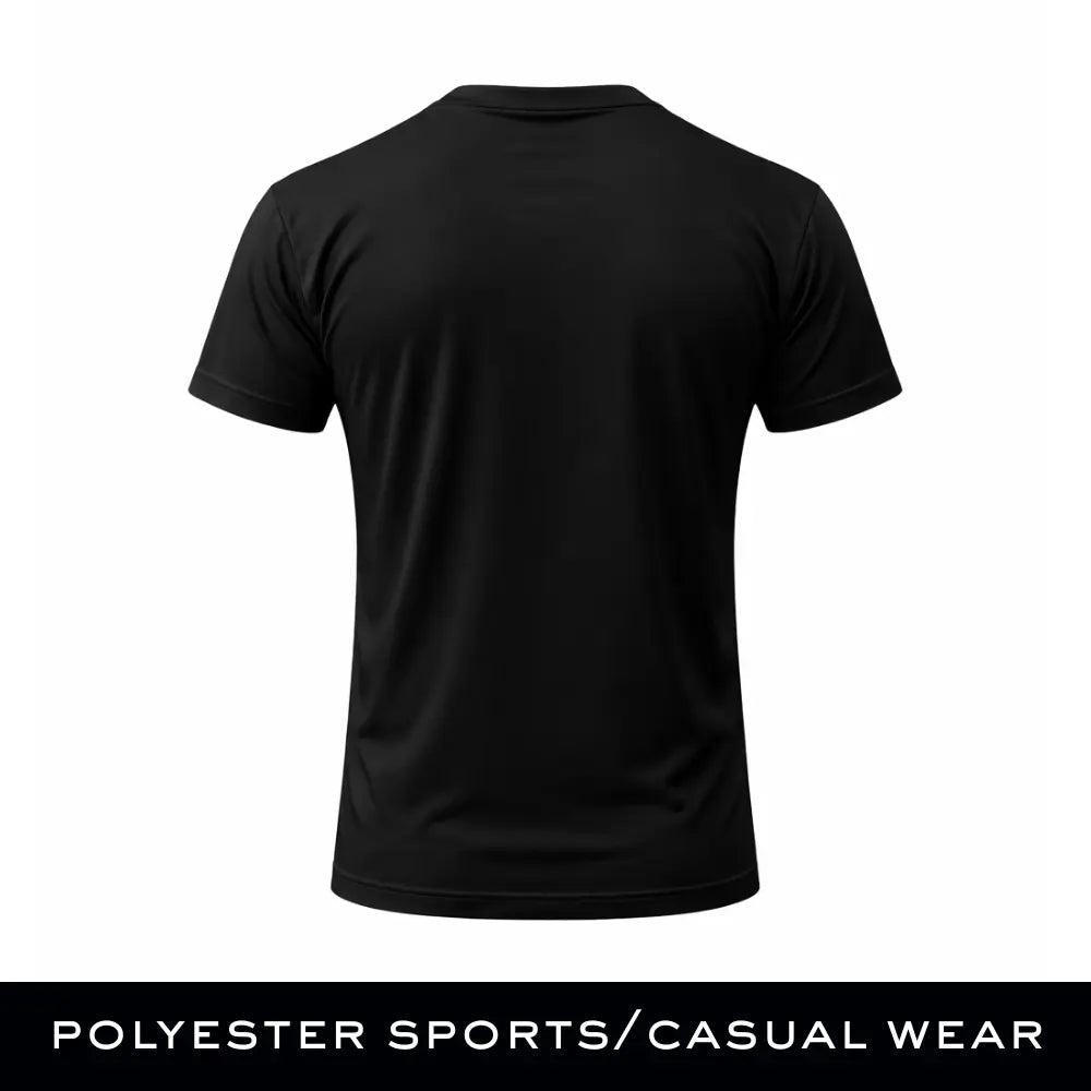 Man - Solid Black Dry Fit Active T-Shirt - Man - Solid®
