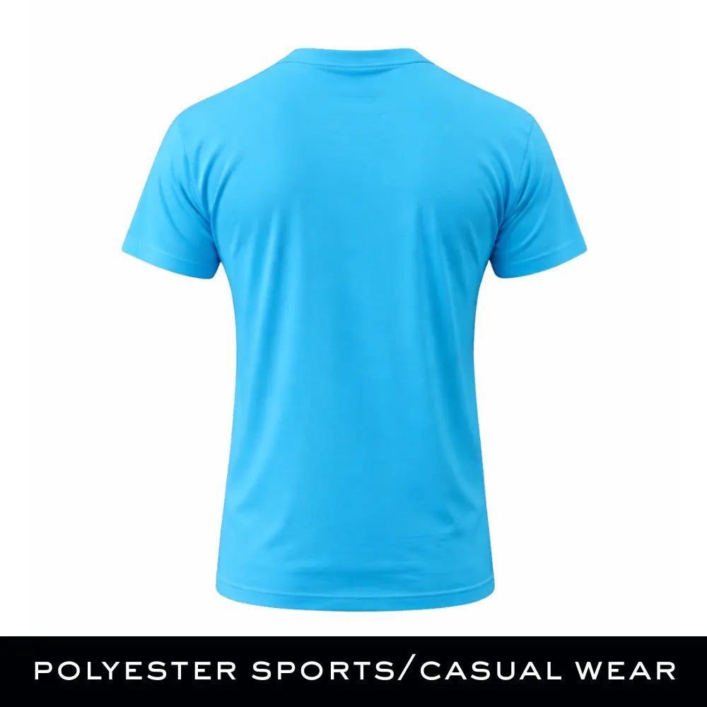 Man - Solid Sky Blue Dry Fit Active T-Shirt - Man - Solid®