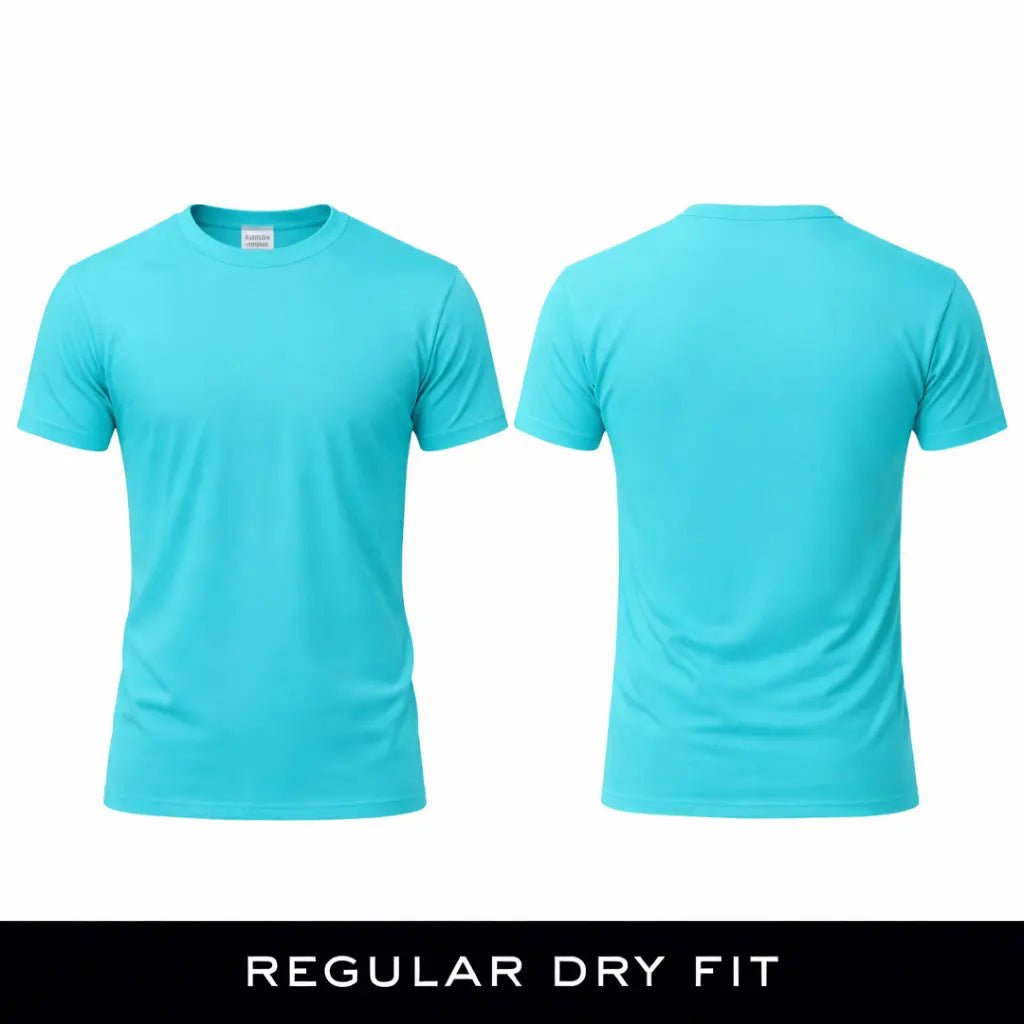 Man - Solid Tiffany Blue Dry Fit Active T-Shirt - Man - Solid®