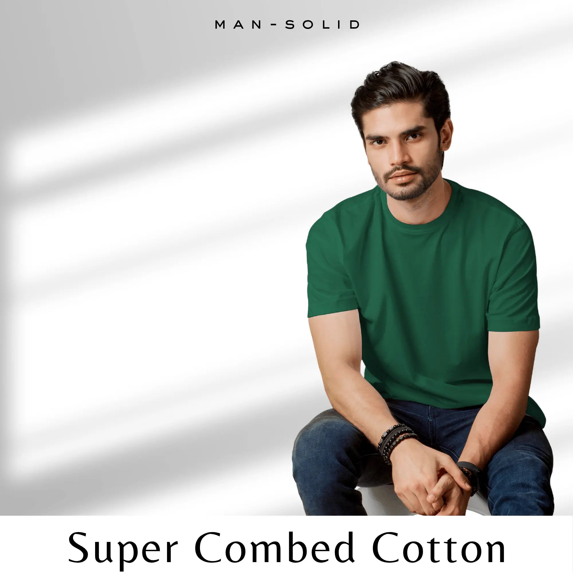 Quintessential Green – Cotton Round Neck T-Shirt - Man - Solid®