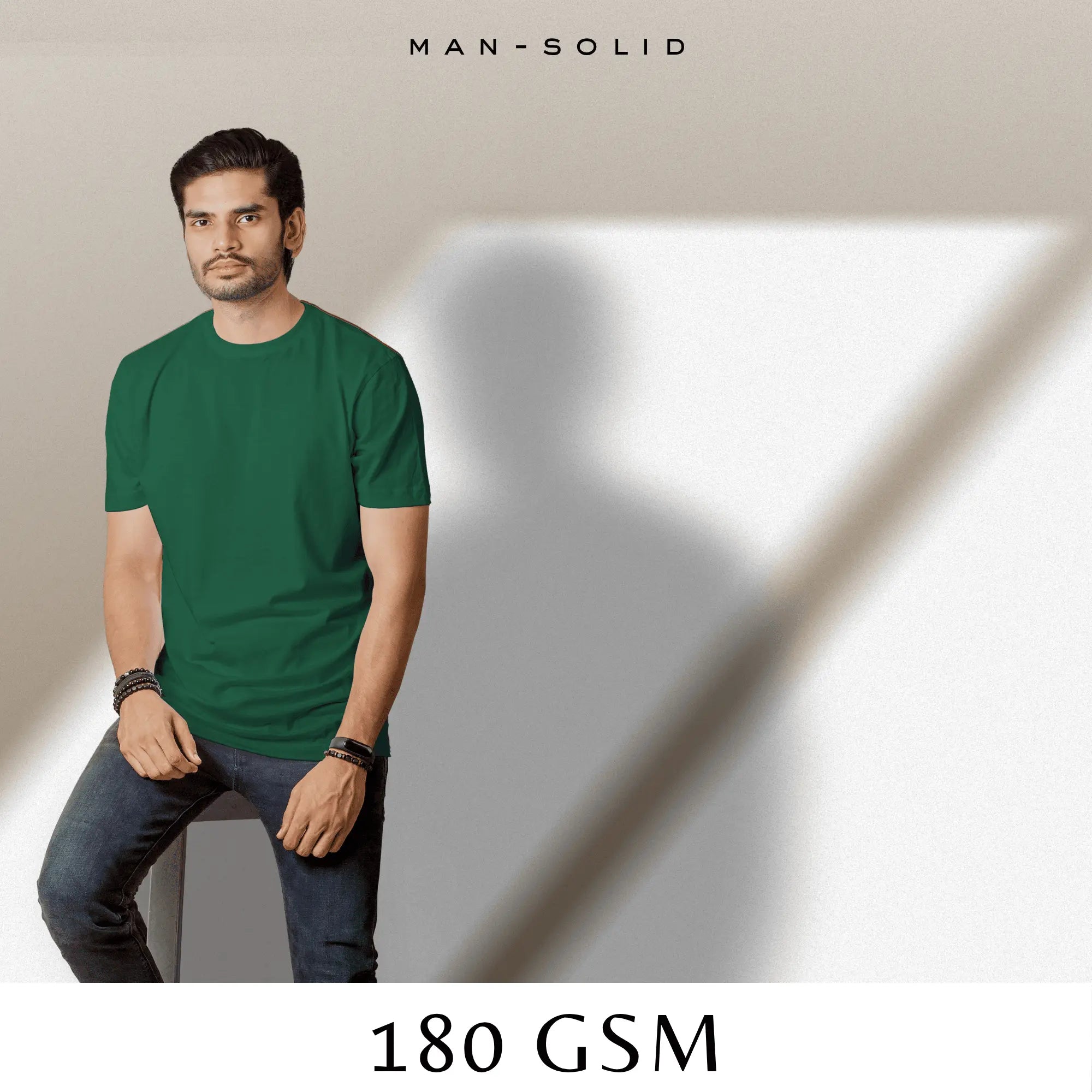 Quintessential Green – Cotton Round Neck T-Shirt - Man - Solid®