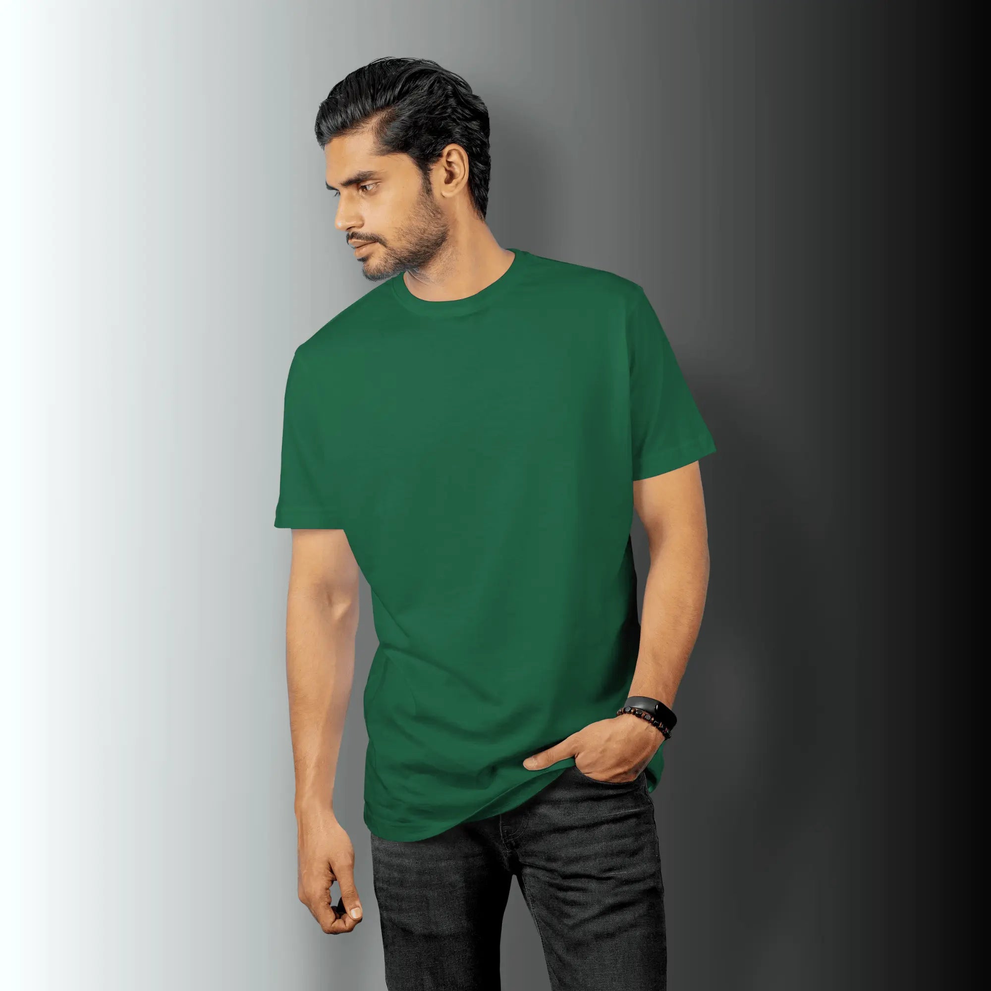 Quintessential Green – Cotton Round Neck T-Shirt - Man - Solid®