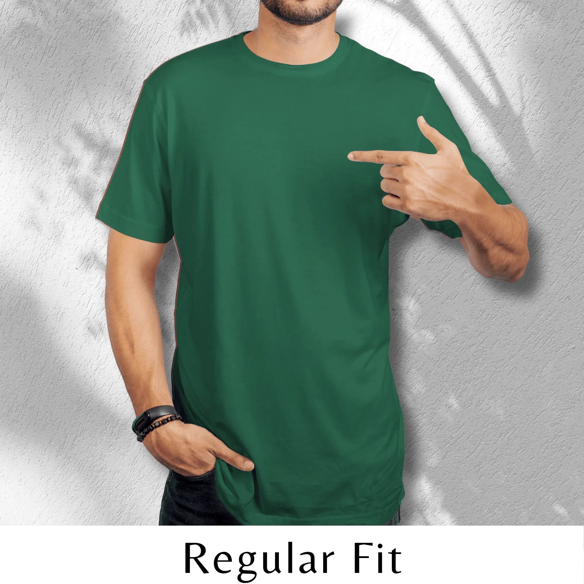 Quintessential Green – Cotton Round Neck T-Shirt - Man - Solid®