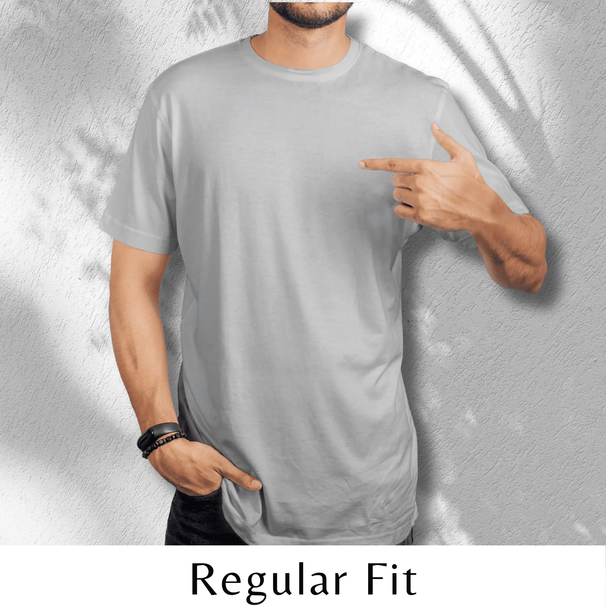 Quintessential Grey Melange – Cotton Round Neck T-Shirt - Man - Solid®