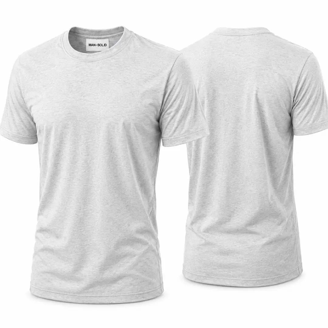 Double Down – Grey Melange and Grey Melange T-Shirt