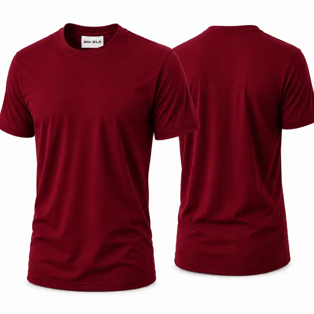 Double Down – Maroon and Maroon T-Shirt