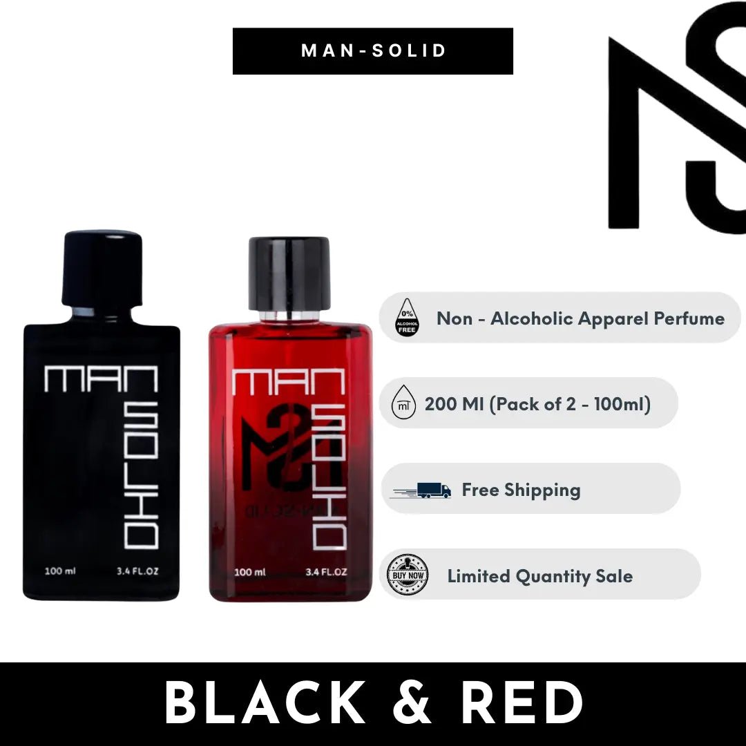 Fire & Ice - Man - Solid Black & Red (Pack of 2) - Man - Solid®