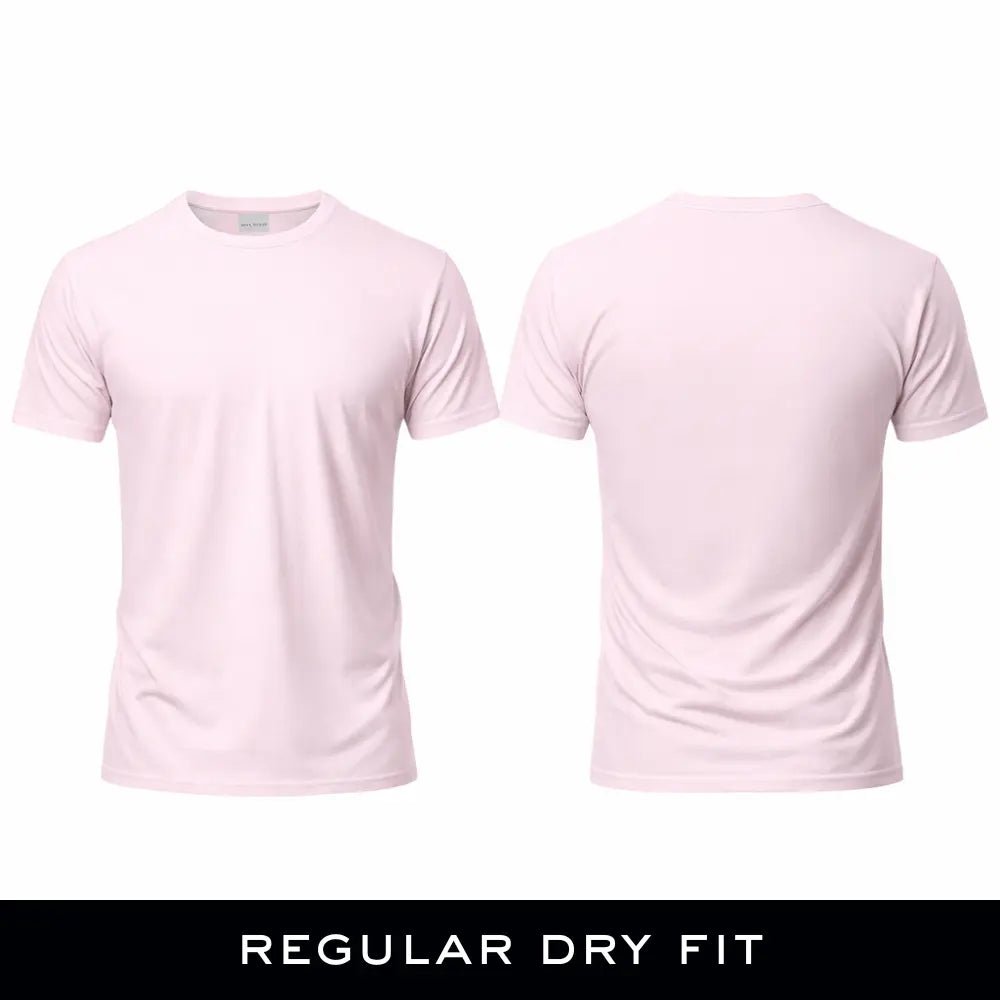 Man - Solid Baby Pink Dry Fit Active T-Shirt - Man - Solid®