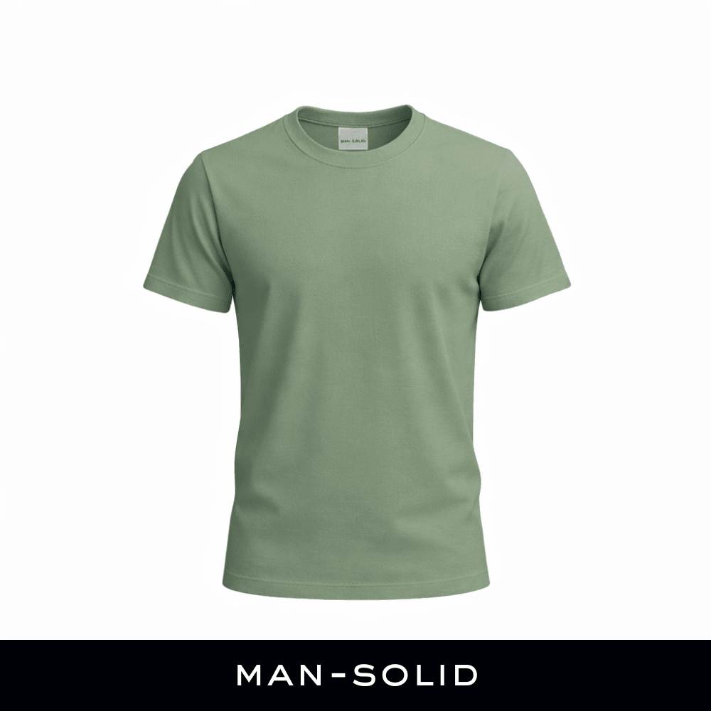 Man - Solid Basil Dry Fit Active T-Shirt - Man - Solid®