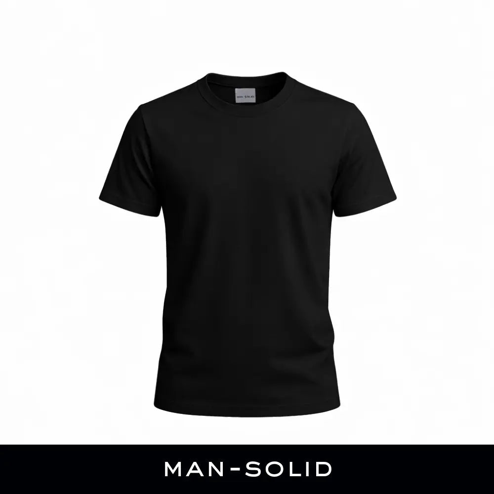 Man - Solid Black Dry Fit Active T-Shirt - Man - Solid®