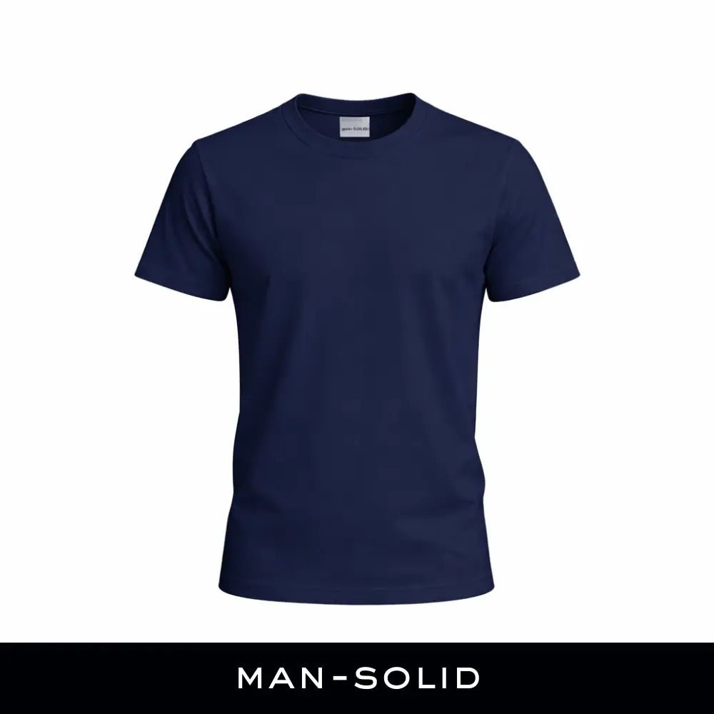 Man - Solid Navy Blue Dry Fit Active T-Shirt - Man - Solid®
