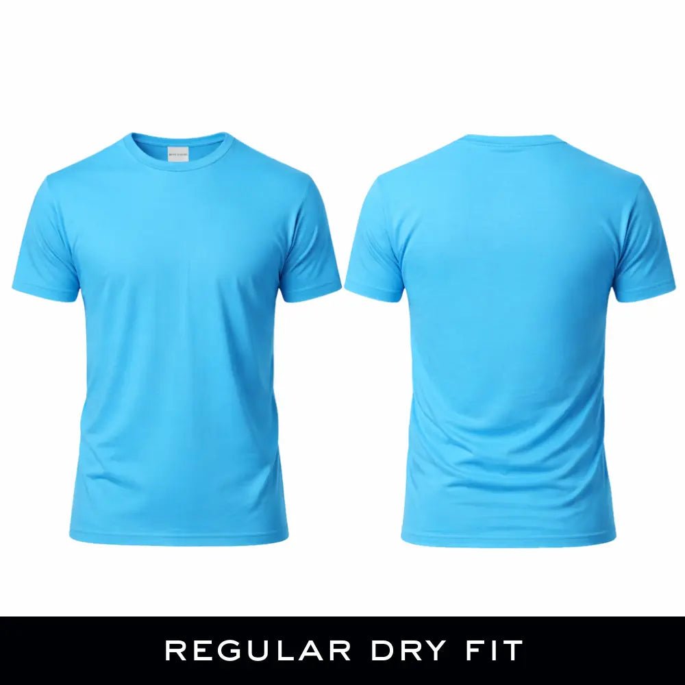Man - Solid Sky Blue Dry Fit Active T-Shirt - Man - Solid®