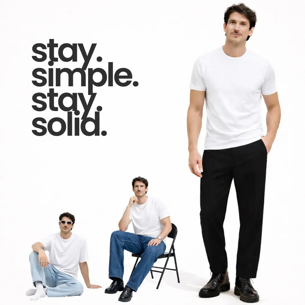 Man - Solid White Dry Fit Active T-Shirt - Man - Solid®