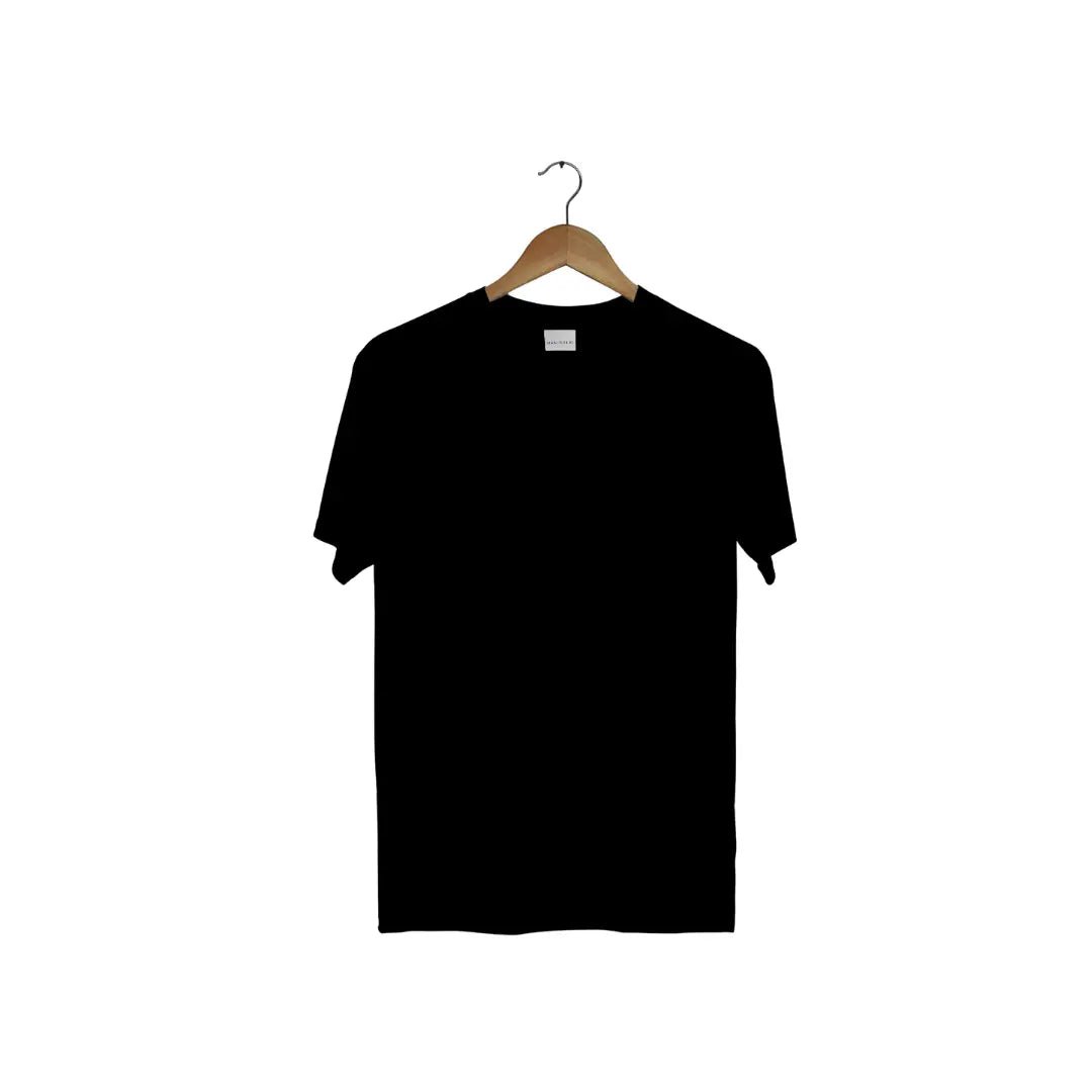 Quintessential Black – Cotton Round Neck T-Shirt - Man - Solid®