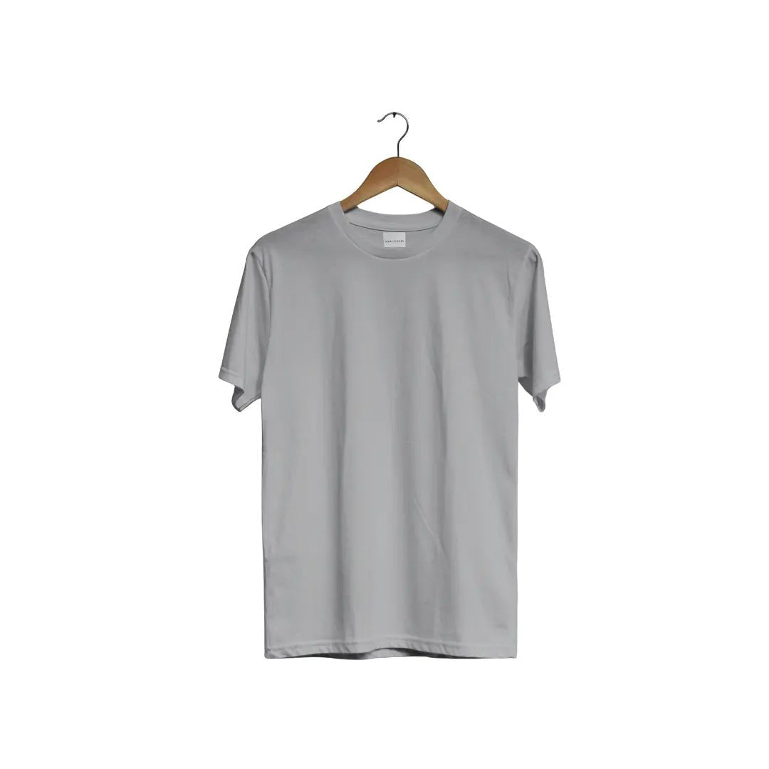 Quintessential Grey Melange – Cotton Round Neck T-Shirt